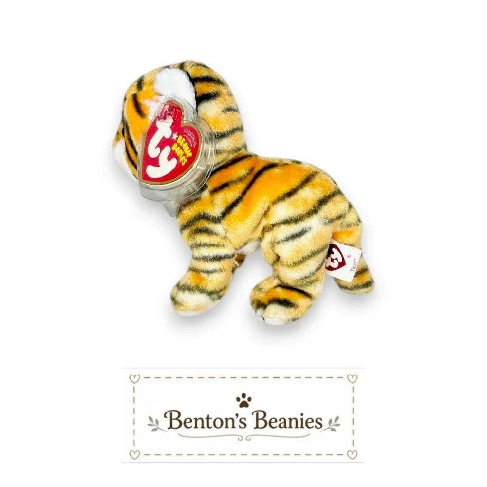 Tiggs the Tiger Ty Beanie Baby | Baby Bamboo Prowler 🐅 | Mint Heart Tag ⭐